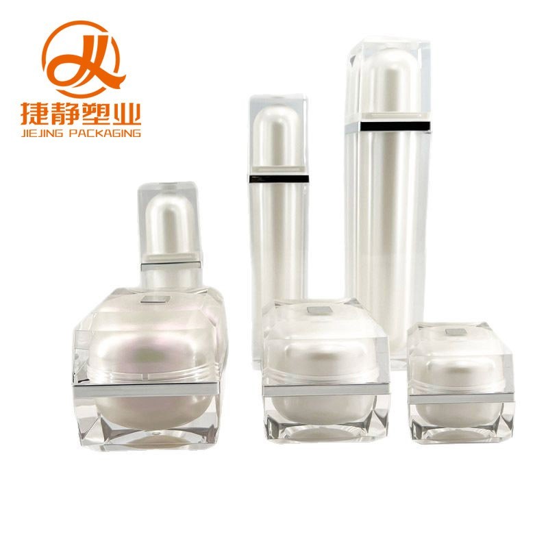 高端亚克力按压式乳液瓶化妆品瓶包材图3