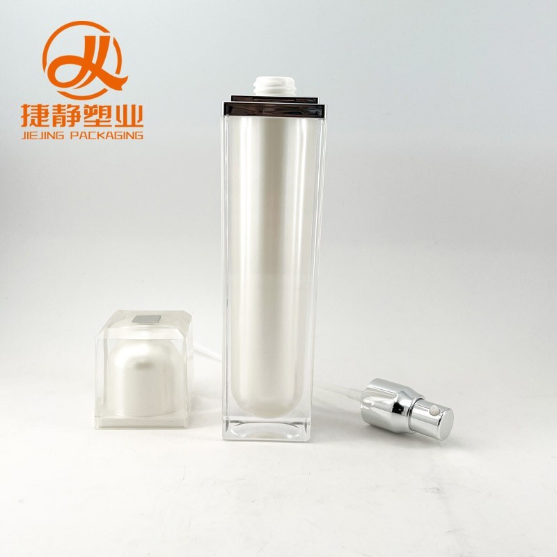 高端亚克力按压式乳液瓶化妆品瓶包材图2