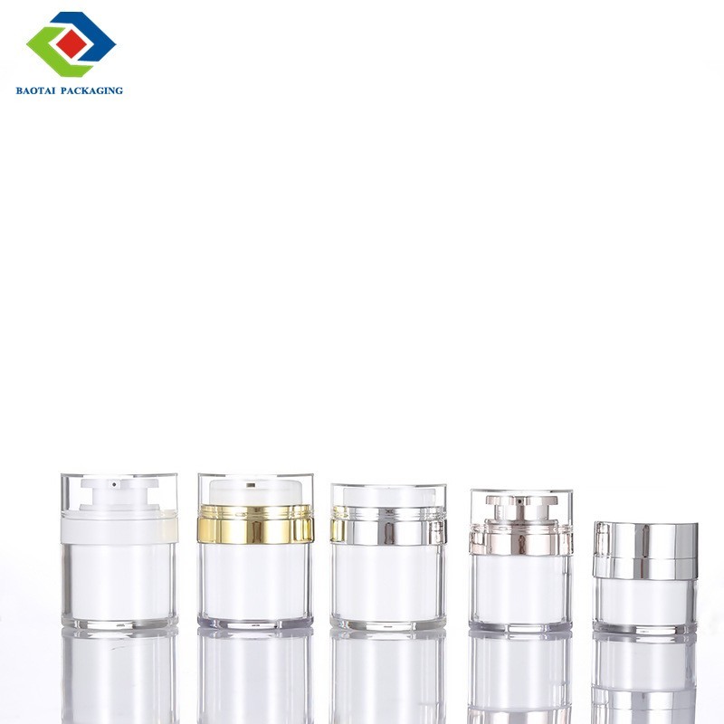 白色亚克力乳液瓶 15g30g50gl乳液瓶 化妆品瓶