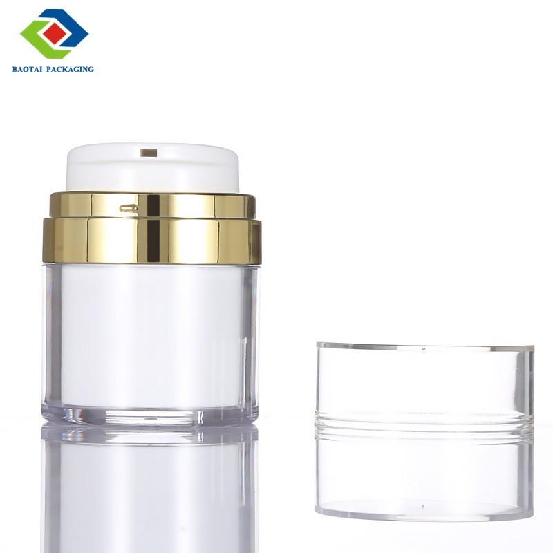白色亚克力乳液瓶 15g30g50gl乳液瓶 化妆品瓶图3