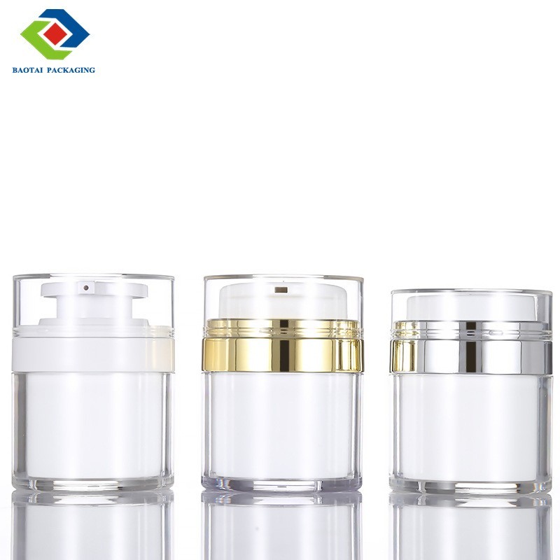 白色亚克力乳液瓶 15g30g50gl乳液瓶 化妆品瓶图5