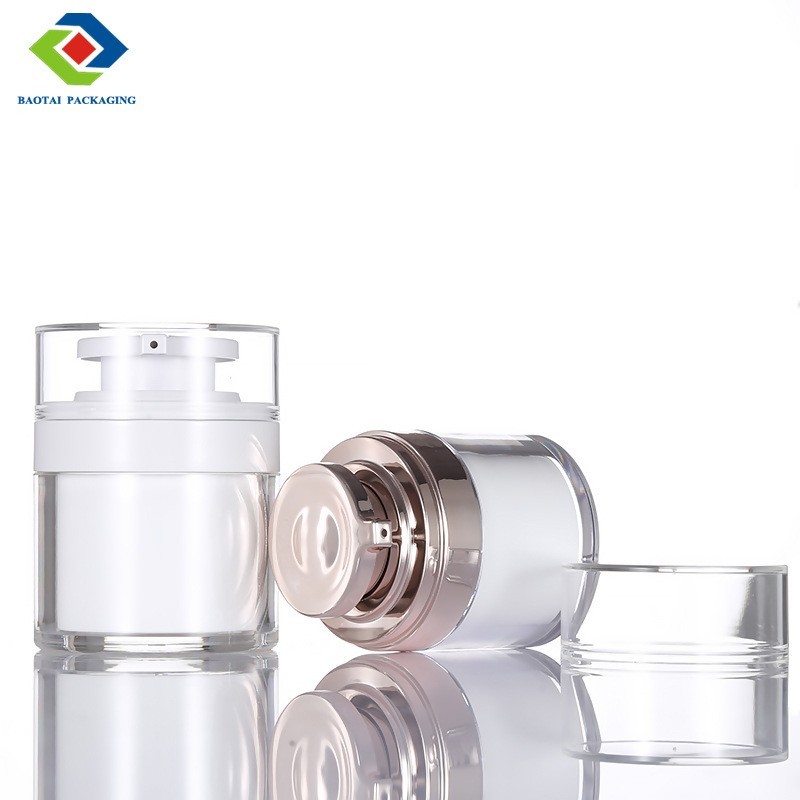 白色亚克力乳液瓶 15g30g50gl乳液瓶 化妆品瓶图4