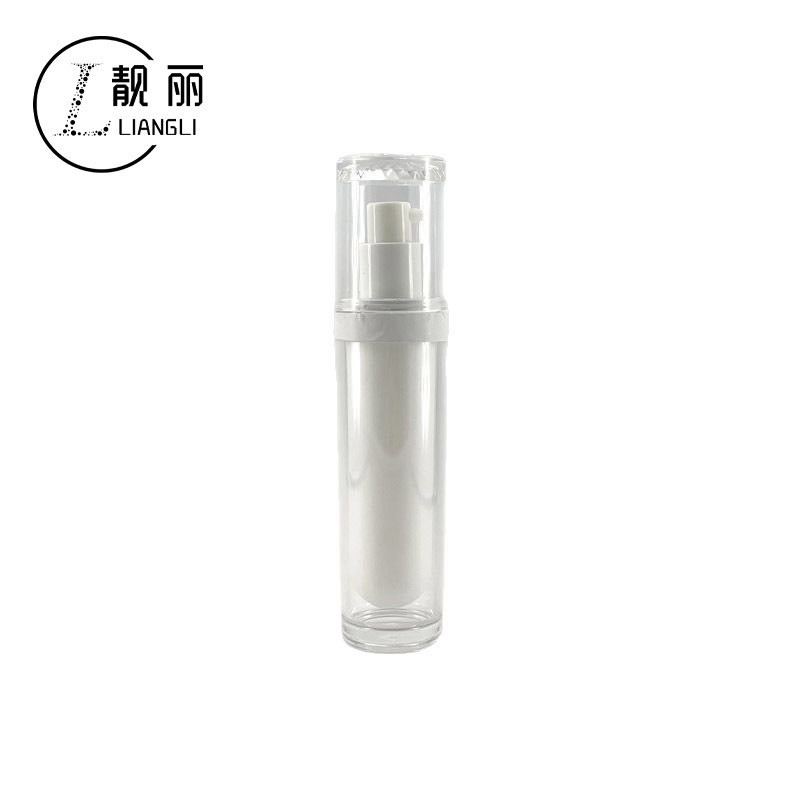 高档亚克力厚底水滴瓶透明按压乳液瓶化妆品瓶包材图5