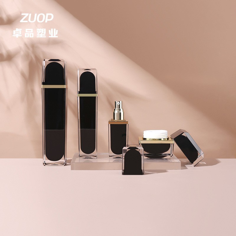 定制亚克力四方瓶按压式喷雾瓶乳液瓶粉底液分装瓶