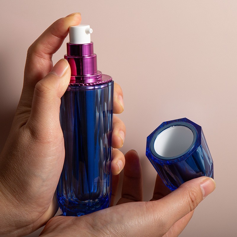 八角水乳精华瓶OEM定制30ml50ml双层亚克力保湿乳液瓶护肤品瓶图4