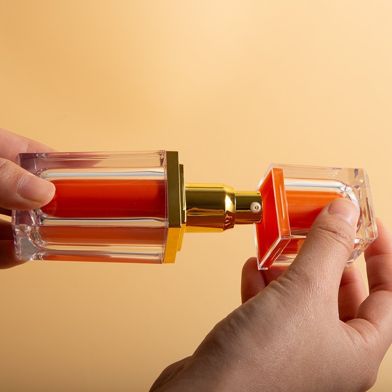 OEM定制30g水乳瓶四方水晶瓶双层亚克力乳液瓶护肤品瓶补水喷雾瓶图3