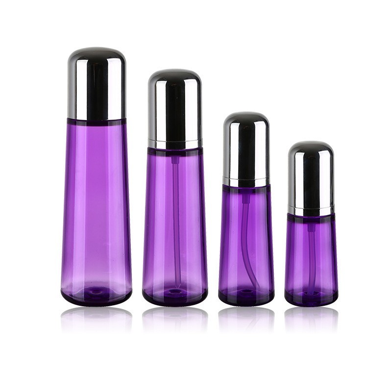 定制亚克力套装圆弧盖锥瓶子精华液瓶乳液瓶化妆品瓶面霜膏霜瓶子图2