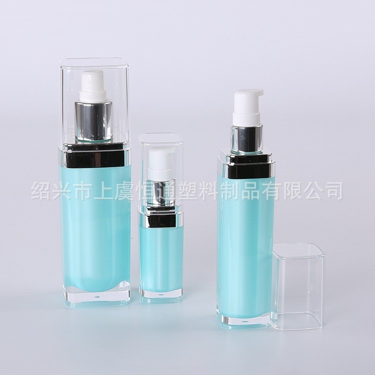 定制膏霜乳液亚克力ABS瓶套装乳液瓶喷雾瓶膏霜瓶老四方系列定做