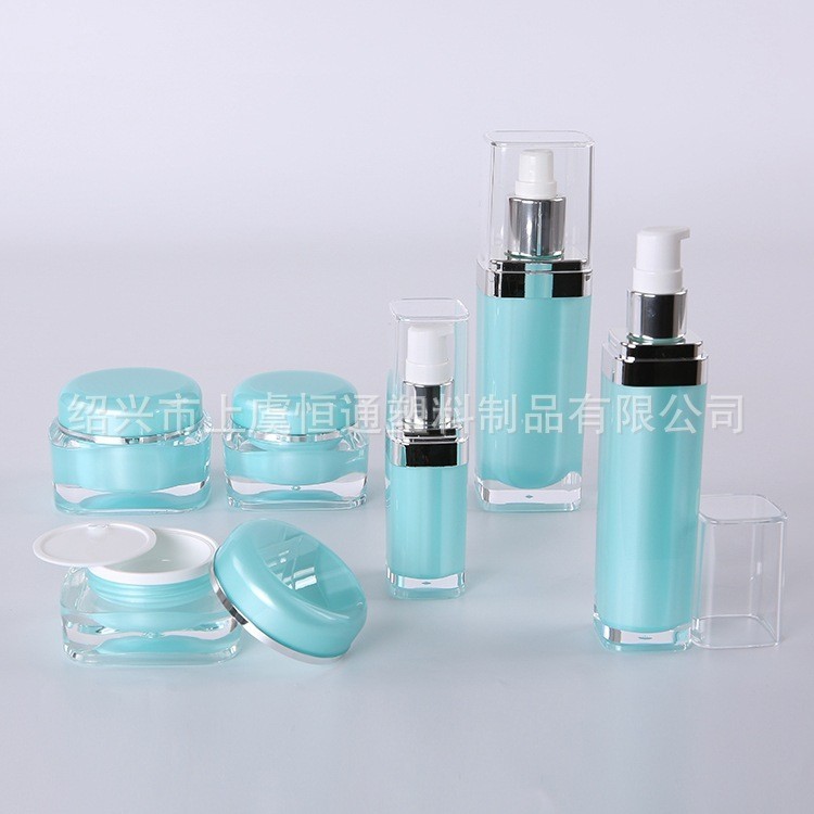 定制膏霜乳液亚克力ABS瓶套装乳液瓶喷雾瓶膏霜瓶老四方系列定做图3