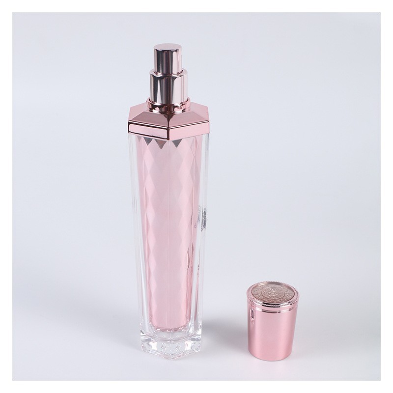 六角瓶 内胆电镀玫瑰金 120ml空瓶OEM图3