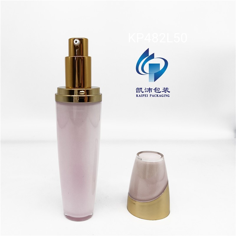 飘带圆瓶 亚克力乳液瓶 亚克力瓶包材 喷雾瓶包材厂家图5