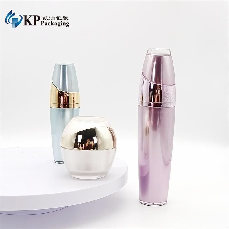 飘带圆瓶 亚克力乳液瓶 亚克力瓶包材 喷雾瓶包材厂家图4