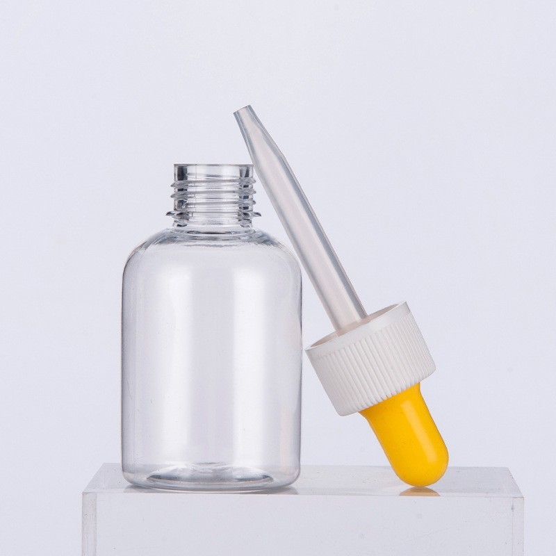 透明滴管瓶 棕色精华液调配胶头滴小样分装瓶 PET塑料精油瓶图3