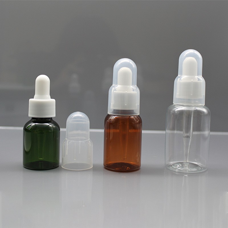 透明滴管瓶 棕色精华液调配胶头滴小样分装瓶 PET塑料精油瓶图2