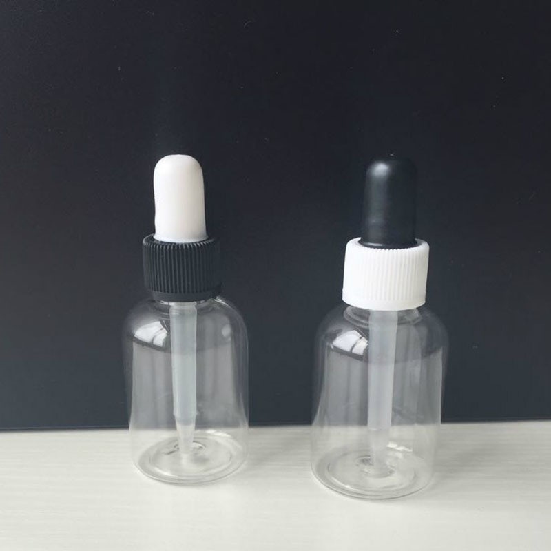 30ml塑料瓶 圆肩滴管瓶 透明pet塑料滴管分装瓶包装瓶 OEM图2