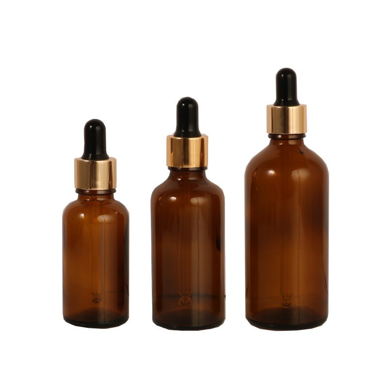 玻璃5ml10ml15ml20ml茶色精油瓶30ml玻璃滴管瓶100ml按摩精油瓶图5