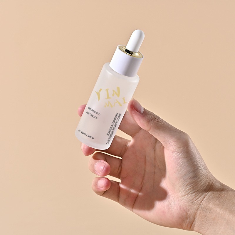 银脉专利20ml-100ml云顶圈平肩滴管瓶 精华原液玻璃瓶分装精油瓶图2