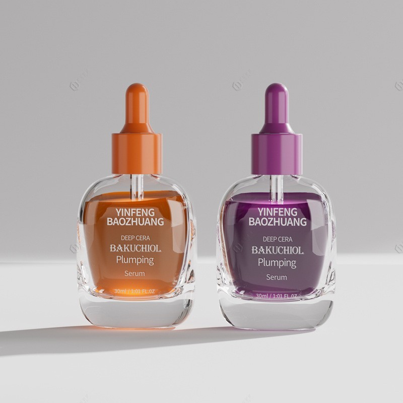 30ml滴管分装精油瓶 透明玻璃精华液瓶原液分装瓶 椭圆滴管瓶图3