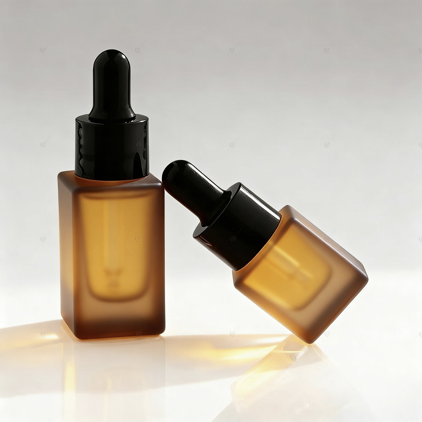 高档精油瓶5ml玻璃滴管瓶15ml小样精华液瓶四方玻璃滴管分装瓶图5