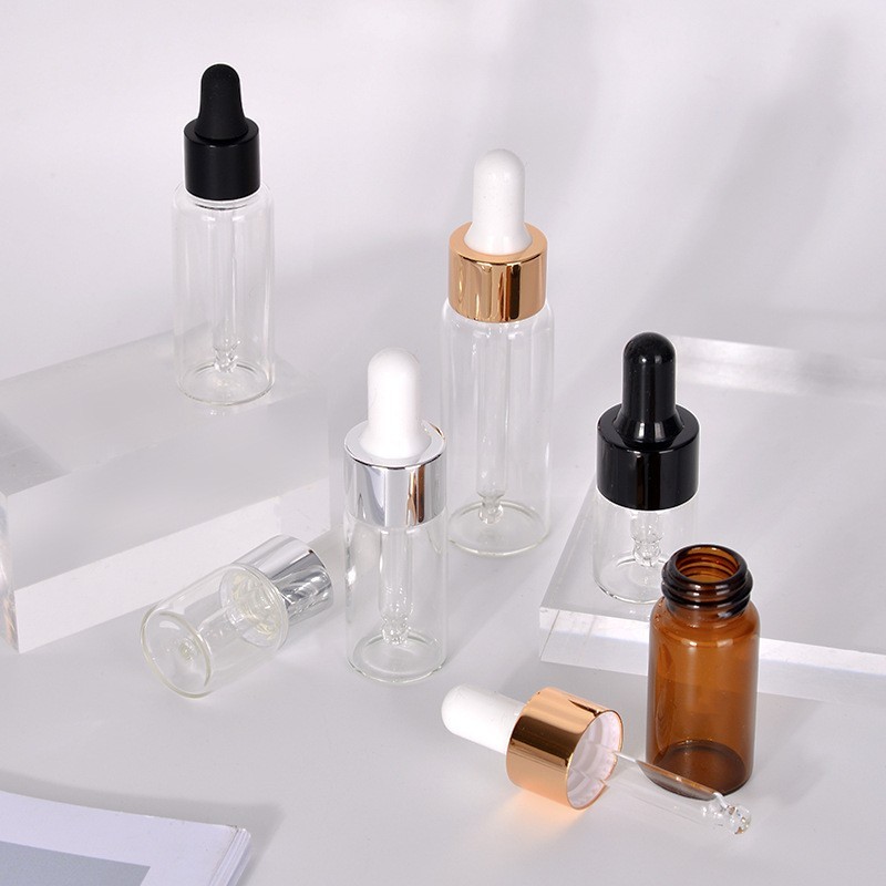 工厂定制 5ml玻璃滴管瓶精油分装瓶 20ml胶头滴管分液瓶化妆品瓶图2