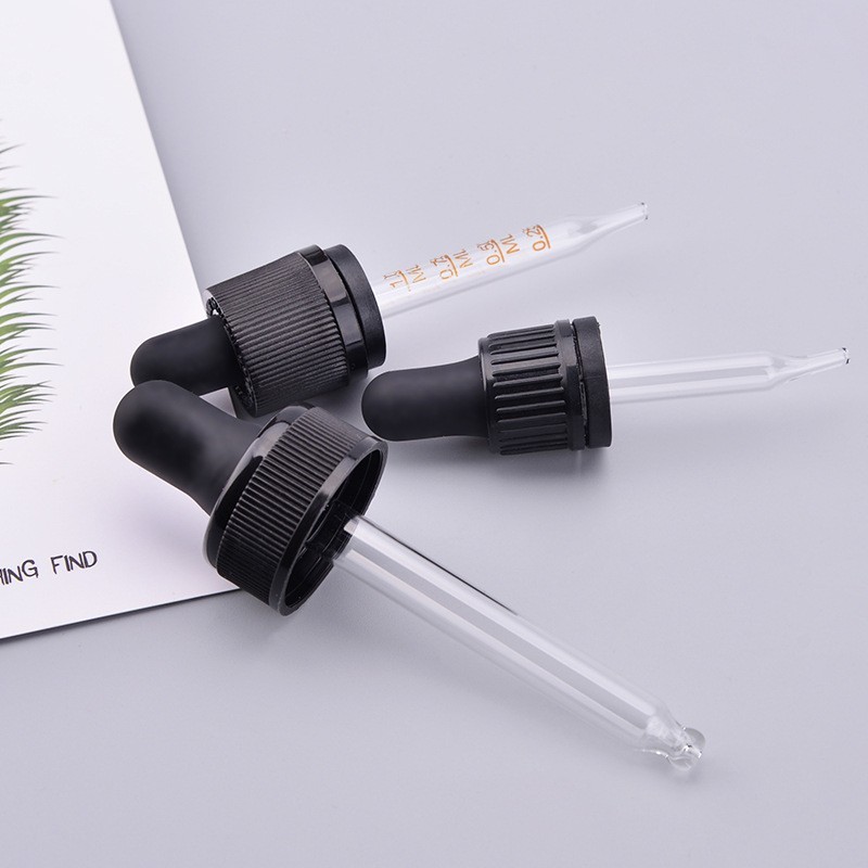 硅胶玻璃滴管 PP精油瓶滴管 可裁剪玻璃管长 胶头滴管图4