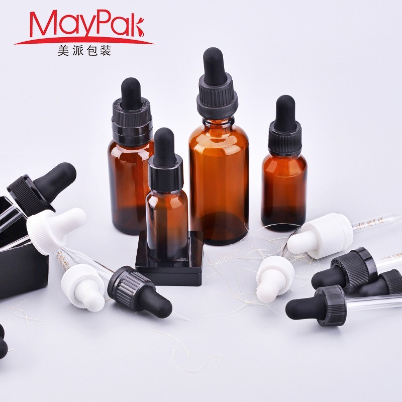 硅胶玻璃滴管 PP精油瓶滴管 可裁剪玻璃管长 胶头滴管图2