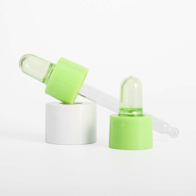 18牙胶头滴管20牙塑料圈组装透明玻璃滴管带刻度分装精油瓶滴管盖图2