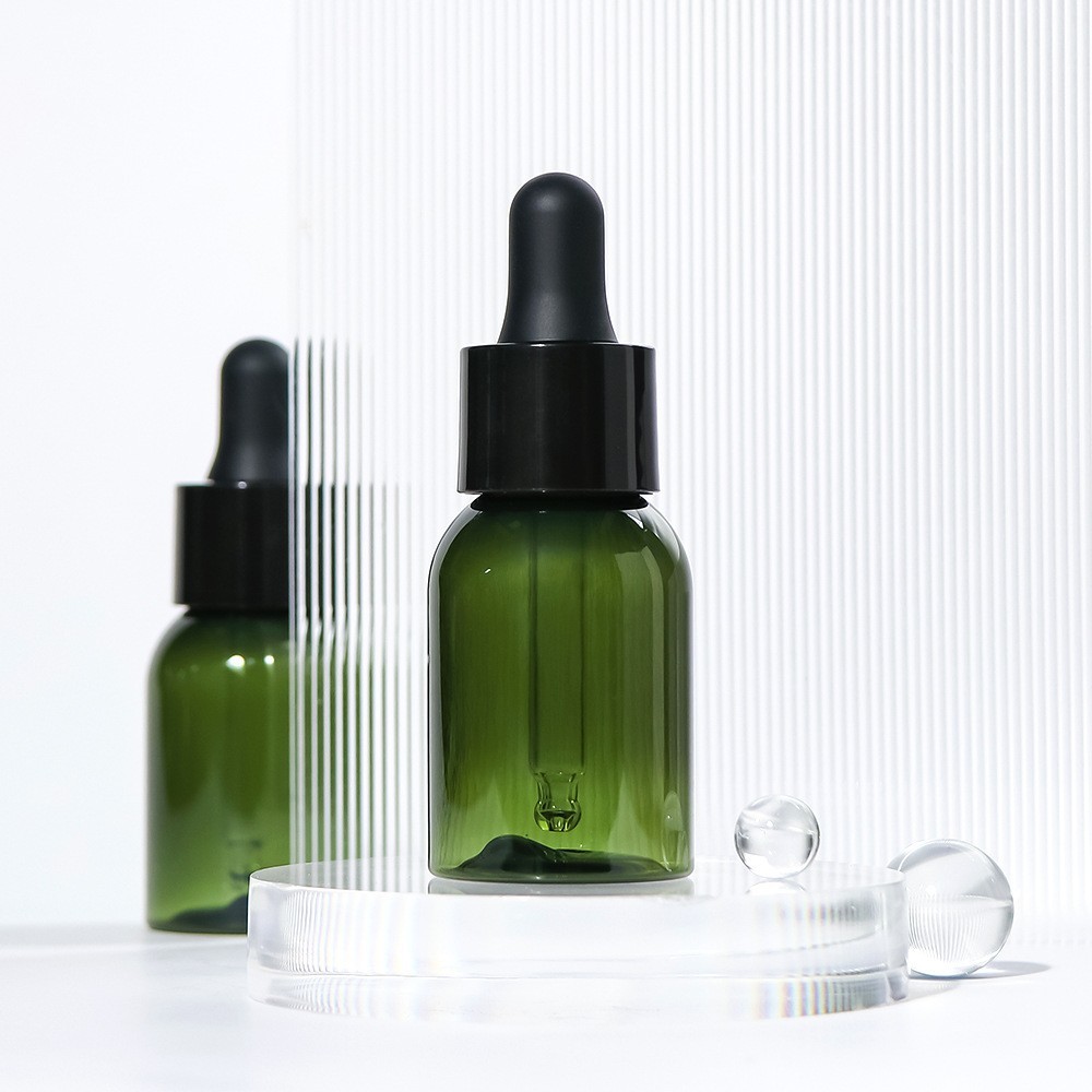 化妆品滴管瓶子 pet塑料原液精华液小空瓶 30-80ml茶色精油瓶图2