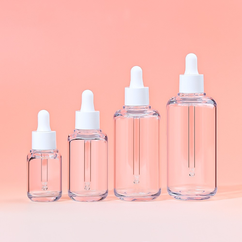 50ml按压透明滴管瓶 20/110/150ml精油分装瓶 petg厚壁精华液瓶子图5