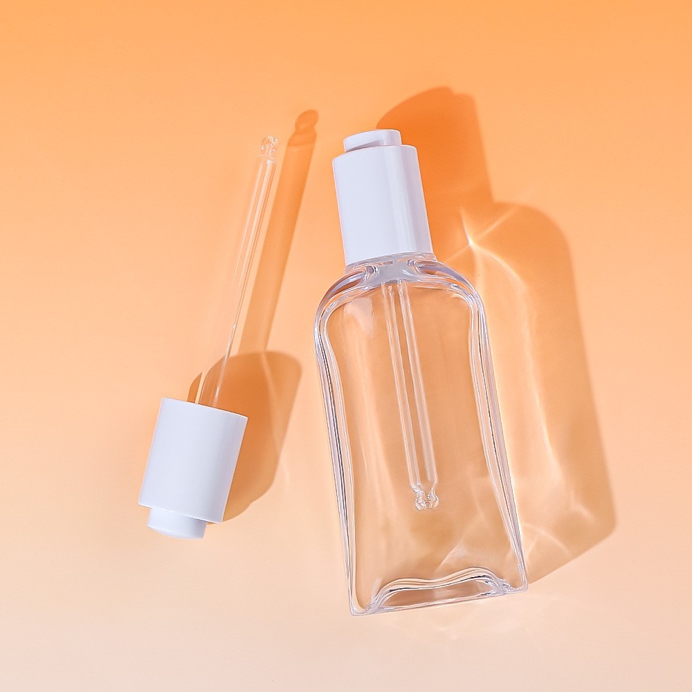 100ml透明扁方形精油瓶 petg厚壁精华液瓶 120ml150ml香水分装瓶图2