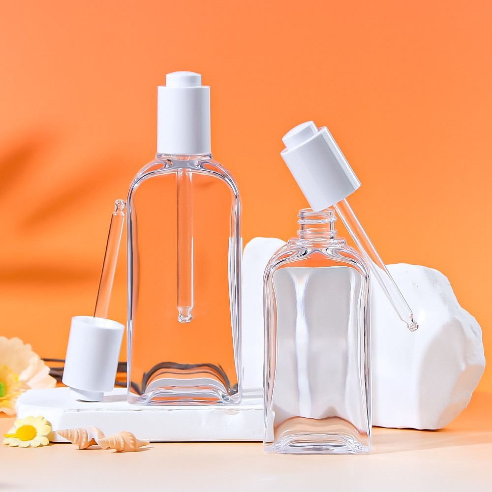 100ml透明扁方形精油瓶 petg厚壁精华液瓶 120ml150ml香水分装瓶图4