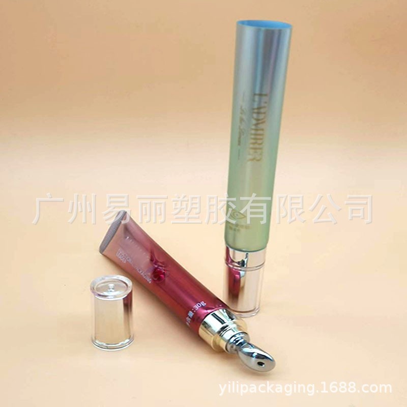定制D22 30毫升高端化妆品眼霜软管包材 锌合金眼霜铝塑管包装图2