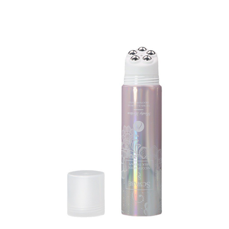 五珠按摩管身体乳滚珠滚轮化妆品乳液挤压 塑料软管厂家新款定制图4