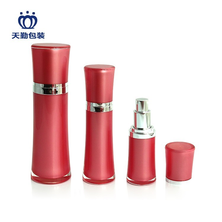 60ml120ml亚克力粉底身体精华乳液喷雾按压真空化妆瓶子30ml包材