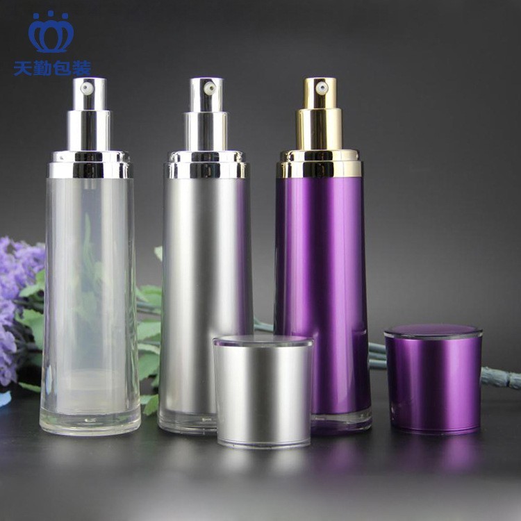 60ml120ml亚克力粉底身体精华乳液喷雾按压真空化妆瓶子30ml包材图4