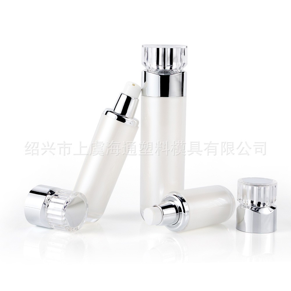 0/50/120ml亚克力真空乳液套系水晶盖包装瓶私人定制可刻印定制图3