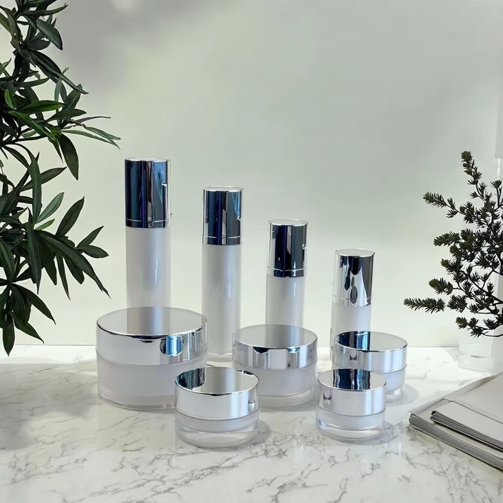 高端亚克力乳液精华真空瓶 直圆膏霜瓶 化妆品分装旅行装