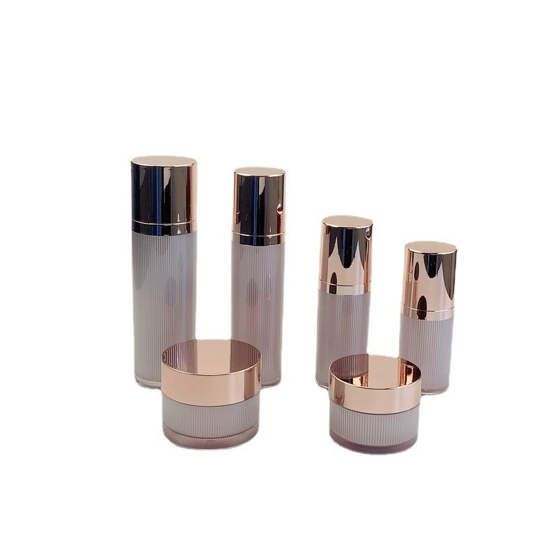 高端亚克力 乳液精华真空瓶 直圆膏霜瓶 化妆品分装瓶加工图3