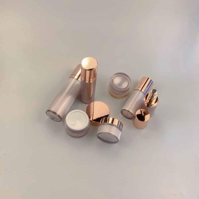 高端亚克力 乳液精华真空瓶 直圆膏霜瓶 化妆品分装瓶加工图2