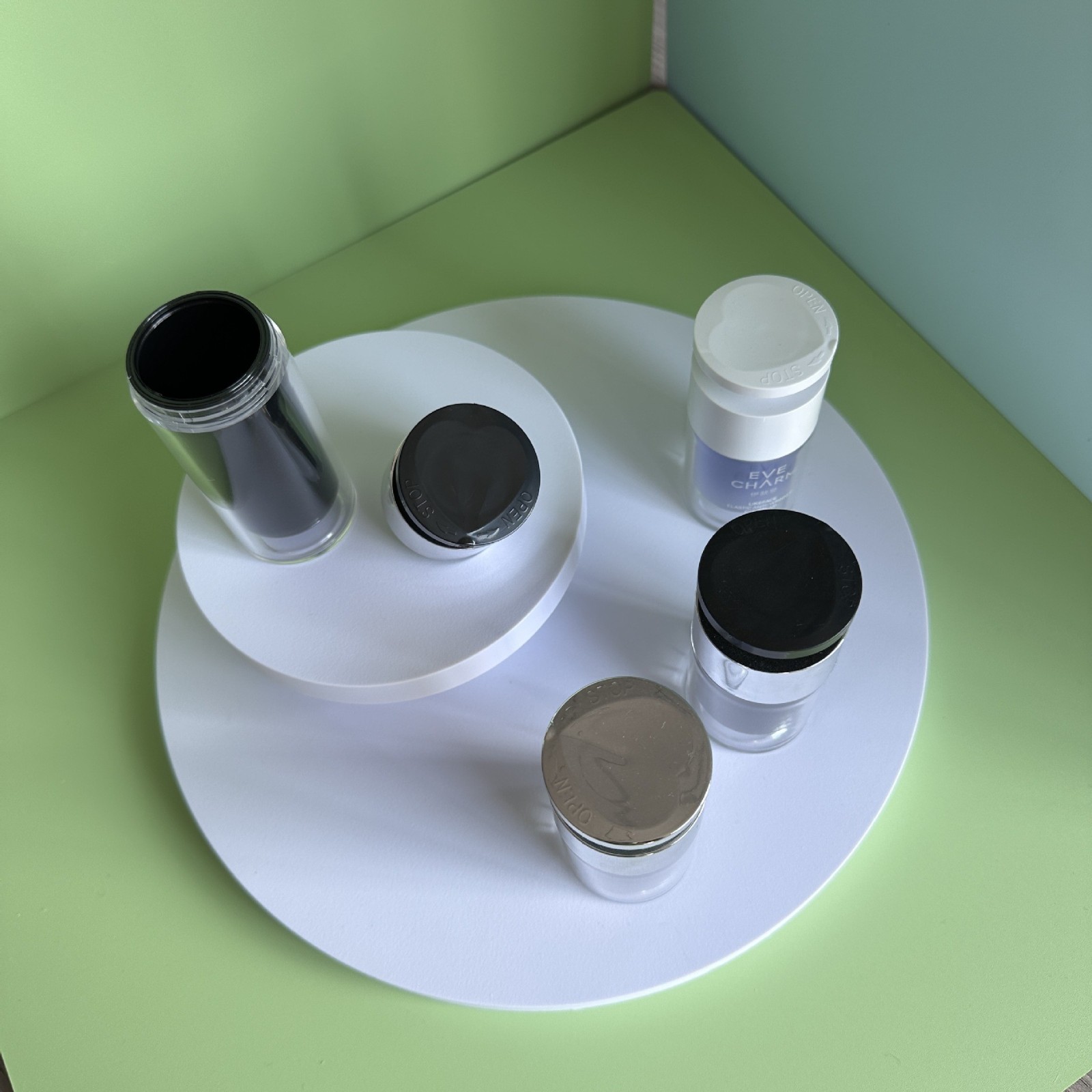 韩版亚克力双层左右锁头真空瓶精华液瓶高 妆品包装瓶精华水乳瓶图4