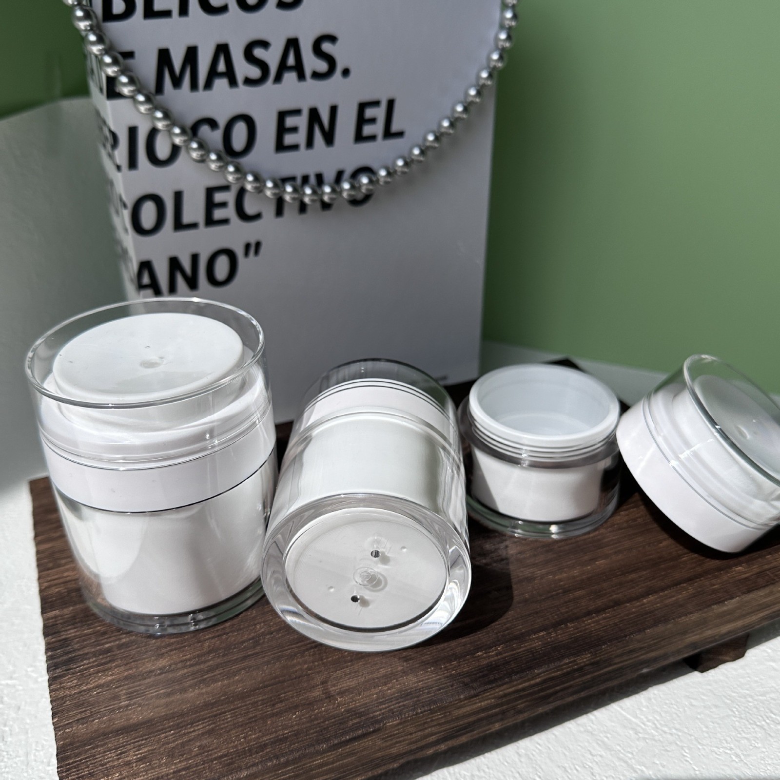 按压瓶15g 30g 50g MS 真空膏霜瓶亚克力面霜瓶粉底液瓶图5