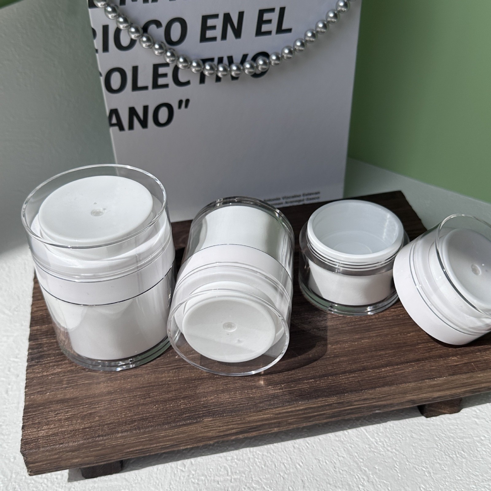 按压瓶15g 30g 50g MS 真空膏霜瓶亚克力面霜瓶粉底液瓶图4