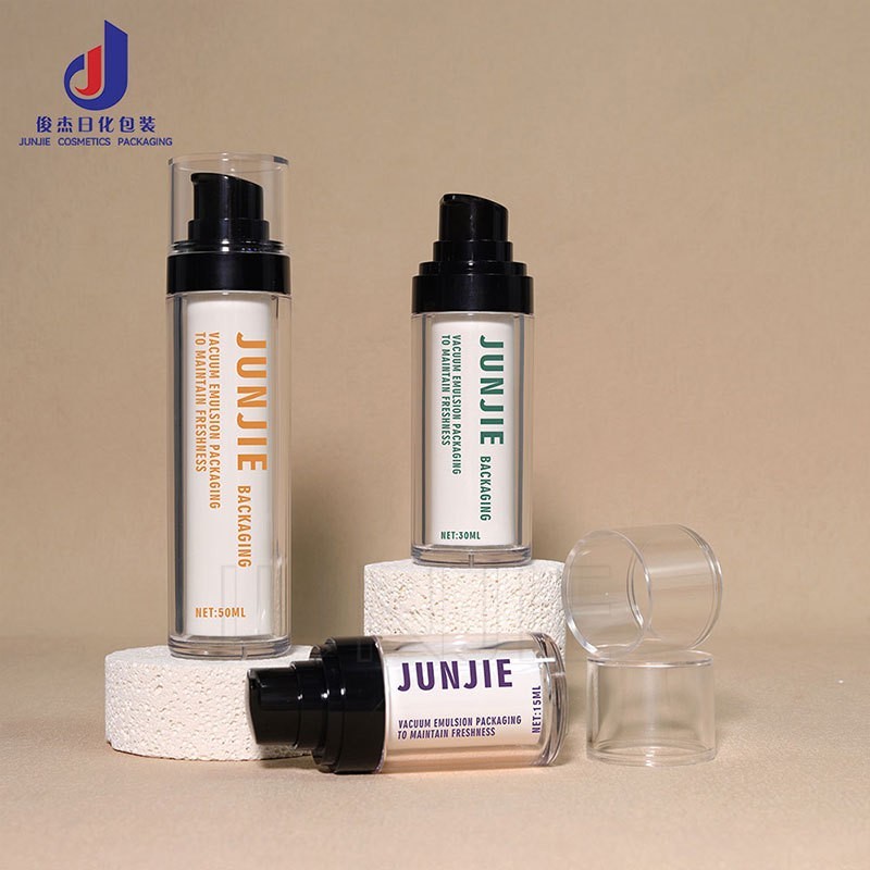 化妆品便携式旅行真空喷雾瓶15/30/50ml双层乳液瓶精华水乳按压瓶图3