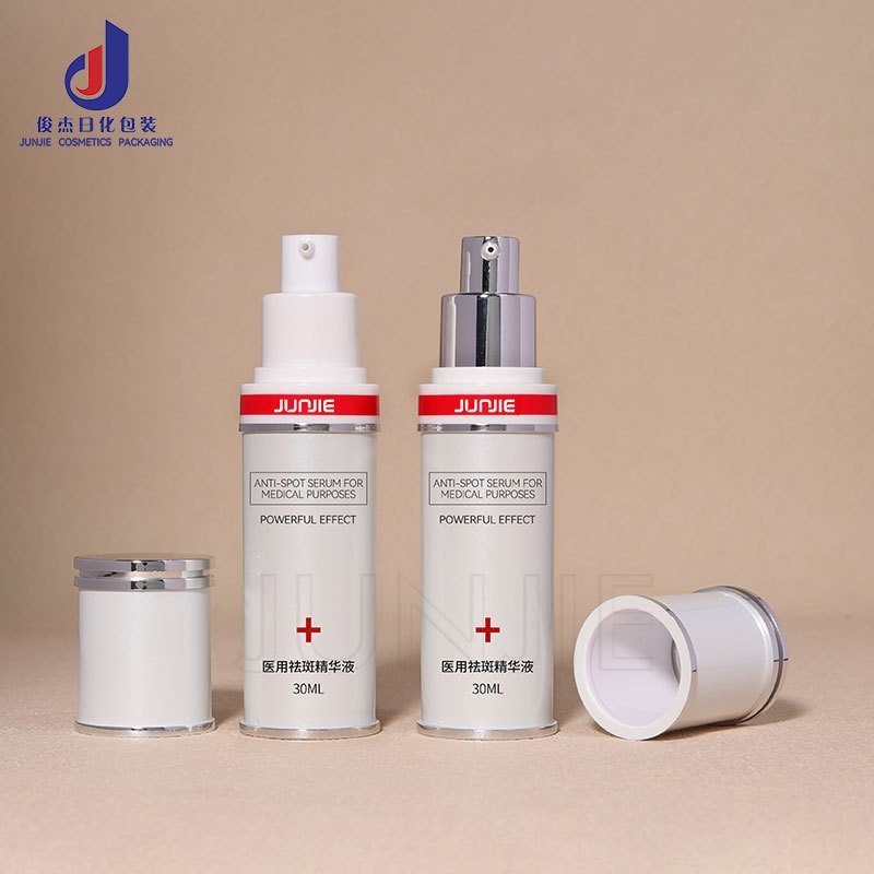 高档简约30ml精华液瓶鸡嘴泵头化妆品分装瓶AS塑料按压乳液包装瓶图2