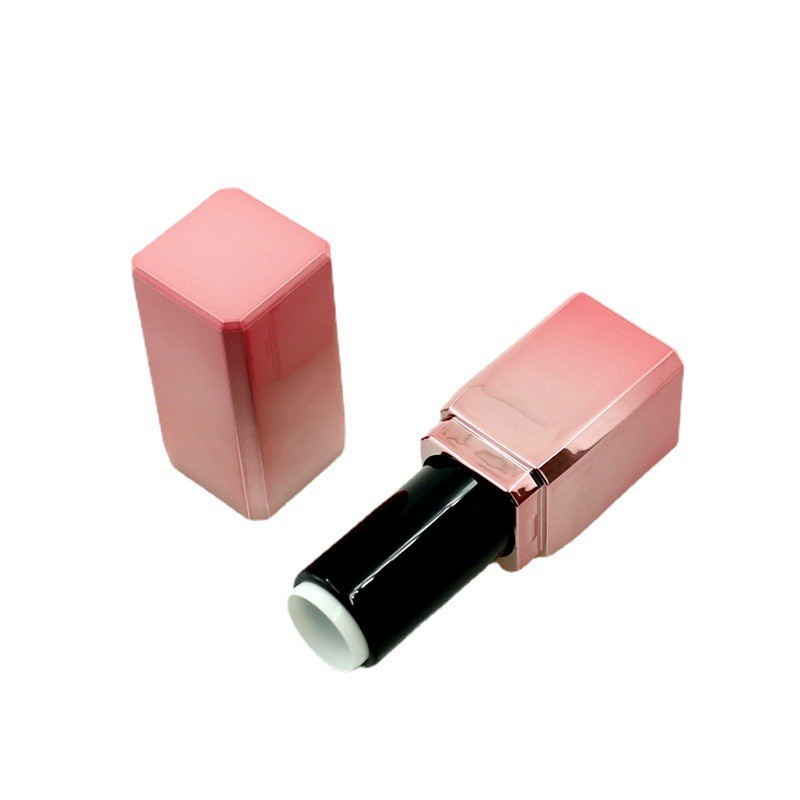 口红空管 加重喷镀渐变色方形口红管 唇膏管唇釉管套盒化妆品包材图4