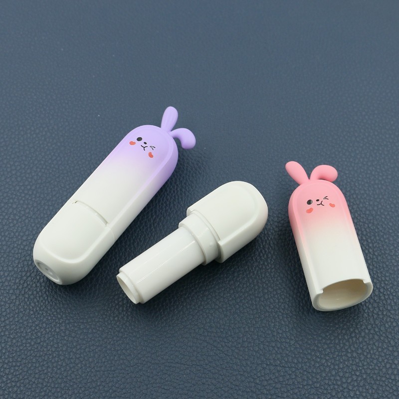 【新品】5款卡通儿童润唇膏管 塑料空管 口红管 唇釉管化妆品包材图2