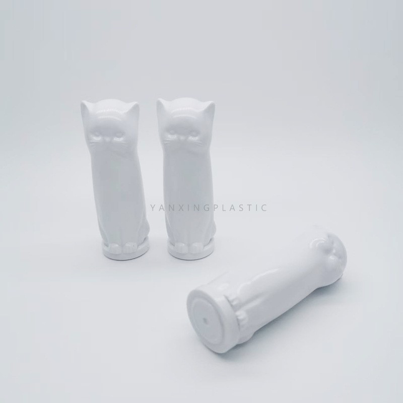 白色猫咪立体口红管容器空管适配彩妆唇部产品包装彩妆化妆品包材图4