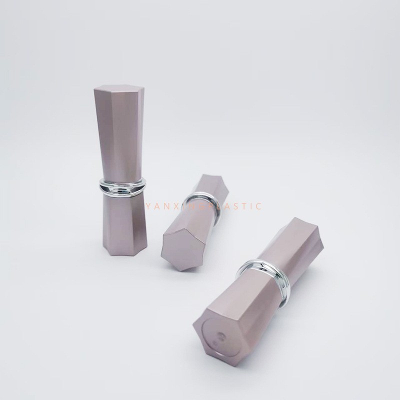 八角口红管包材银环装饰适配唇部彩妆包装简约高级美妆包装定制图3