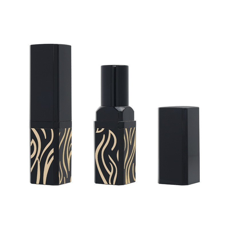 高端方形平口卡扣款口红管润唇膏管口蜡管空管子化妆品彩妆包材图2