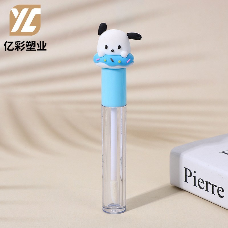 6色卡通娃娃头唇釉管 唇油管 可爱唇彩管 彩妆包材厂家图4